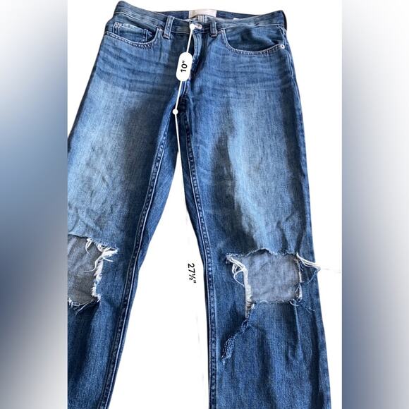 Everlane Lightweight distressed THE SUMMER JEAN Straight Jeans Classic Size 25 - Picture 14 of 16